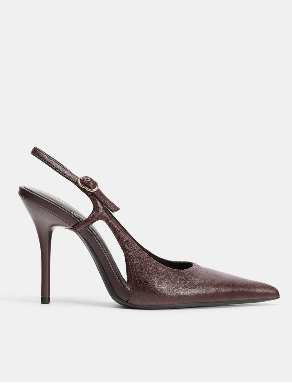 Women’s Burgundy Pointed-Toe Slingback Pumps